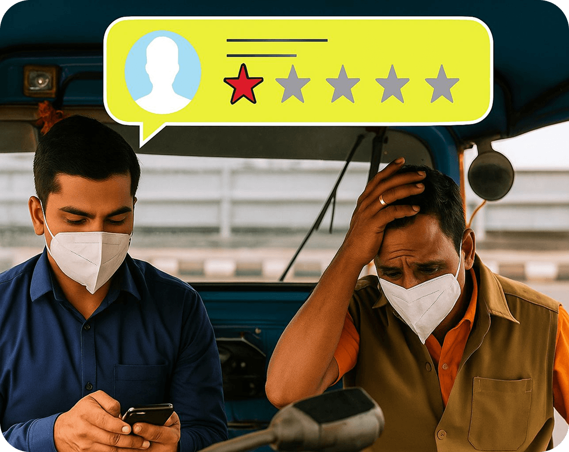 Low rating / issue flagged