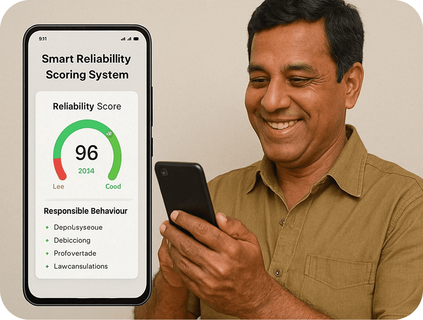 Reliability score screen